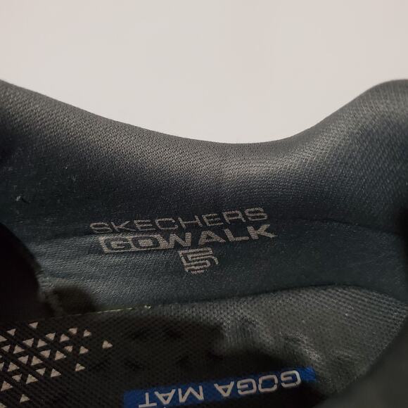 Skechers GO Walk Qualify Goga Mat Mesh Charcoal Black Sneakers Mens Size 8 Shoes - Picture 11 of 12